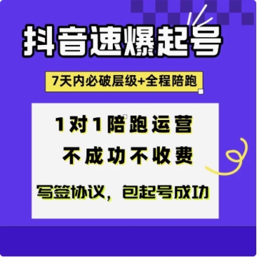直播起号陪跑运营